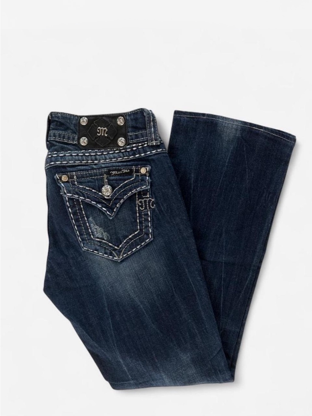 Miss Me Boot Cut, Silver Embellishments